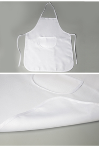 Plain <strong>White</strong> Sublimation Polyester <strong>Apron</strong> Blank for Sublimation Printing - Product Image 2