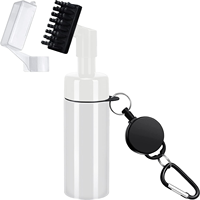 Brosse de nettoyage de clubs de golf portable et étanche en acier noir durable, accessoires de nettoyage de clubs de golf, prix promotionnel de gros