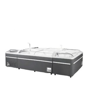 Refrigerador combinado de vidrio comercial del gabinete del congelador de la isla del equipo del supermercado del precio bajo - Product Image 2