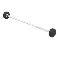 Ensemble d'haltères à usage domestique Gym Haltérophilie P035 Fixed Curl Rubber Barbell