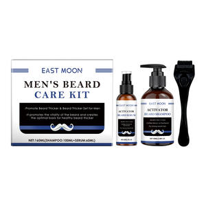 Kit personalizzato per la cura della <span class=keywords><strong>barba</strong></span> da uomo ingredienti liquidi a base di erbe idratanti leviganti per la pulizia delle barbe lucide e morbide - Product Image 5