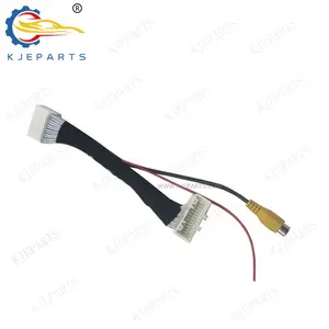 Auto Voor Nissans Custom 24pin Man Naar Vrouw Connector Voedingsdraad Harnas Met Audio Rca Plug Auto Harnas