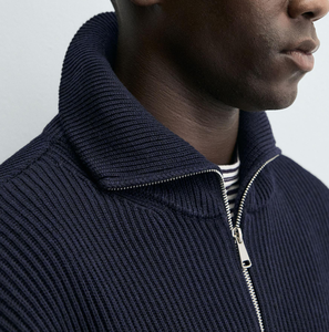 <span class=keywords><strong>Cardigan</strong></span> in Lana Stile Old Money con Collo Alto e Zip, Maglione a Maglia Grossa di Alta Qualità, <span class=keywords><strong>Cardigan</strong></span> <span class=keywords><strong>Basic</strong></span> Quotidiano da Uomo per l'Inverno - Product Image 6