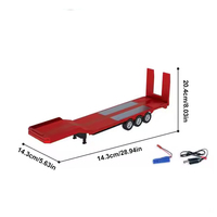 Camions télécommandés à l'échelle 1/18, 19 canaux, Scania 770, modèle en alliage, voiture jouet, peut ouvrir les portes avec des lumières, semi-remorque, jouet pour garçon