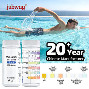 Vente en gros d'usine 7 en 1 Test de la qualité de l'eau de piscine <span class=keywords><strong>et</strong></span> de spa Chlorure libre Alcalinité totale <span class=keywords><strong>pH</strong></span> pour <span class=keywords><strong>bandelettes</strong></span> SZ36 <span class=keywords><strong>Bandelettes</strong></span>/bouteille - Product Image 3