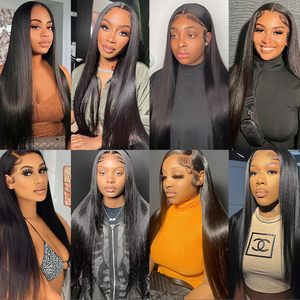 Slijtage En Ga Lijmloze Pruiken Rauwe Vietnamese Menselijk Haar Pruik Natuurlijke Rechte Transparante Kanten Sluiting Pruiken Leveranciers Voor Zwarte Vrouwen - Product Image 6