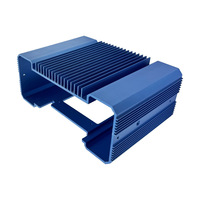Boîtier de dissipateur thermique en aluminium extrudé 6061, boîtier de refroidissement pour alimentation électrique, châssis électronique usiné CNC pour PCB
