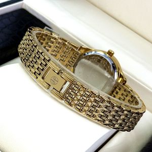 Nuevo modelo de reloj - reloj de pulsera de cuarzo dorado, estilo moderno y elegante para mujer, resistente al agua, con cadena. - Product Image 5