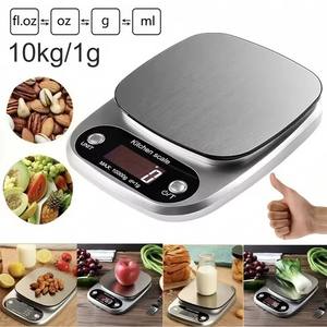 Digital Kitchen <strong>Scale</strong> Stainless Steel LCD Electronic Food <strong>Scale</strong> Jewelry Coffee Baking Portable High-quality Kitchen Tool 10kg/1g - Product Image 2