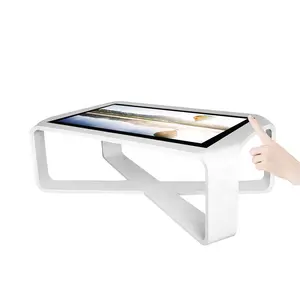 43 Inch Desktop Touch Screen Lcd Table Price Capacitive 10 Touch Screen 1-3 Years 16.7M White Touch Screen Table