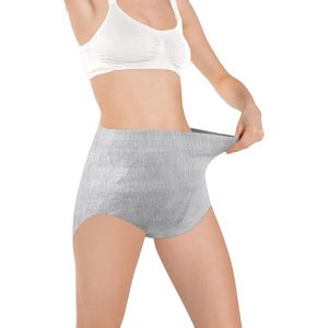 Haute élastique mince antibactérien taille haute façonnant les <span class=keywords><strong>sous</strong></span>-vêtements de maternité jetables pantalons de récupération post-partum - Product Image 1