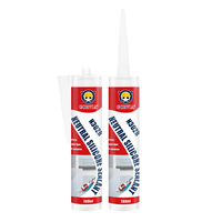GORVIA N302R 300ml Mastic en silicone neutre imperméable pour le verre, les fenêtres et les surfaces en bois