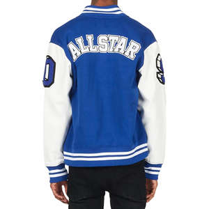 Chaqueta Varsity de Béisbol de Talla Grande con Bordado de Logotipo Personalizado OEM, Chaqueta de Invierno para Hombre - Product Image 2