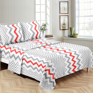 Ensemble de draps en microfibre moderne, drap-housse et drap plat, 100% polyester, certifié OEKO-TEX, 1800TC, couleurs et logo personnalisables, vente en gros - Product Image 3