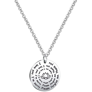Collana <span class=keywords><strong>di</strong></span> preghiera mi dispiace, ti prego <span class=keywords><strong>di</strong></span> scusare grazie ti amo collana spirituale - Product Image 3