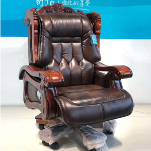 Silla Ejecutiva <span class=keywords><strong>de</strong></span> Cuero Genuino <span class=keywords><strong>de</strong></span> Alta Gama con Función <span class=keywords><strong>de</strong></span> Masaje y 10 <span class=keywords><strong>Ruedas</strong></span> con Bloqueo - Product Image 2