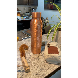Luxury Handcrafted wholesale copper water bottle gift copper bottle handcrafted copper bottle kitchen water bottle - Product Image 5
