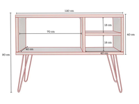 Plateau tournant armoire de rangement bois sculpté Console Table tourne-disque support meubles avec tiroirs