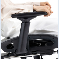 Chaise de bureau exécutive moderne 2022 à dossier haut, ergonomique, en maille, avec appui-tête, empilable