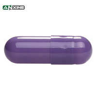 Capsules creuses en gros, violettes, 00, 0, 1, 2, capsules végétaliennes pures, coques de capsules transparentes HPMC, capsules végétariennes