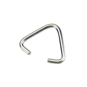 Plusieurs tailles disponibles pour la sélection, accessoires de porte-clés en métal triangulaire DIY pour clés de voiture - Product Image 3