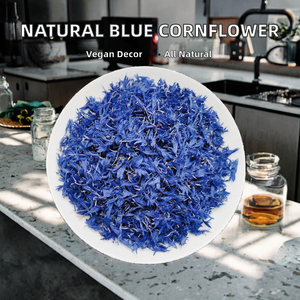 100% Natural <b>Dried</b> Cornflower <b>Petals</b> Sapphire Blue Edible Natural Food Coloring Vegan Baking Decor Health Tea Bag - Product Image 2