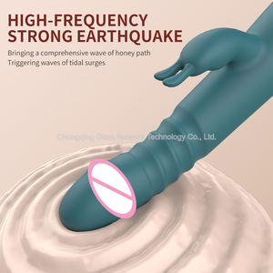 Consolador eléctrico retráctil, vibrador femenino, masajeador de silicona de doble cabeza, juguetes de masturbación para adultos, vibromasseur - Product Image 6