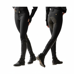 กางเกงขี่ม้าของผู้หญิงที่ออกแบบเองได้พร้อมโลโก้/สีตามต้องการ - Product Image 1