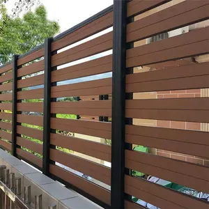 低价铝百叶栅栏易于安装私人铝栅栏花园