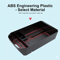Boîte de rangement pour accoudoir de voiture de luxe moderne avec construction en plastique pour voitures de sport