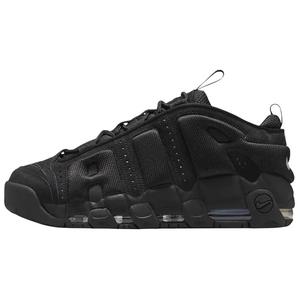 <span class=keywords><strong>Nike</strong></span> Air More Uptempo Textile Leather Low Top Chaussures <span class=keywords><strong>de</strong></span> <span class=keywords><strong>basket</strong></span>-ball unisexes noires - Product Image 1
