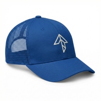 Gorra Trucker Vintage Personalizada Azul Rey con Malla Trasera Transpirable, Logotipo Bordado, Unisex, Ajustable, Cierre a Presión, Venta al por Mayor