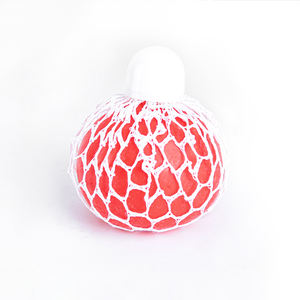2023 superventas Bola de ventilación de goma de cuentas mano muñeca juguete malla Squishy estrés juguetes bola - Product Image 3