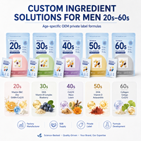 Pack de Compléments Nutritionnels Quotidiens Personnalisés pour Hommes (20-60 ans) – Sachets Multi-Nutriments à Marque Blanche pour Adultes