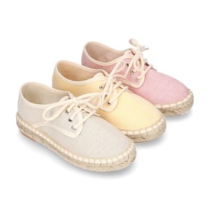 Scarpe di corda allacciate bambini ragazza 2021 nuovi appartamenti scuola corda di iuta <span class=keywords><strong>espadrillas</strong></span> - Product Image 1