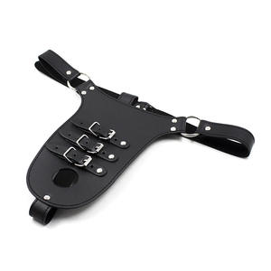 PU deri erkek iffet kemer ayarlanabilir Slug koşum Penis kayışı erotik oyuncaklar köle oyunları seks horoz kafes - Product Image 2