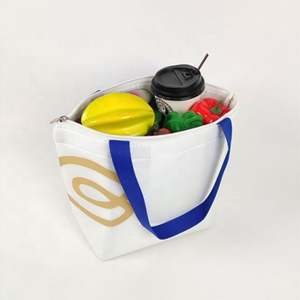 Sac isotherme pour aliments en toile écologique résistant à l'isolation thermique Sac fourre-tout isotherme personnalisé Sac à lunch isotherme pour pique-nique facile à transporter - Product Image 3