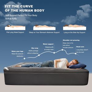 Bedlore 100% Polyester chần Nệm Topper với đàn hồi được trang bị sâu túi 6-18 inch thoải mái dày nệm Pad, màu xám - Product Image 3