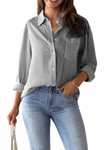 Neue Bluse Loose Casual Langarmhemd Frau - Product Image 6