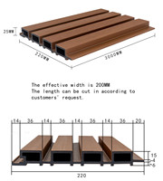Panneau composite bois-plastique extérieur imperméable, mur extérieur WPC, panneau WPC non polluant recyclable, matériau de clôture
