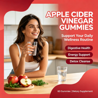Permen Kunyah Apel Cider Vinegar Beetroot Delima Premium dengan Formula Sinergis Vitamin B12 Methylcobalamin untuk Energi