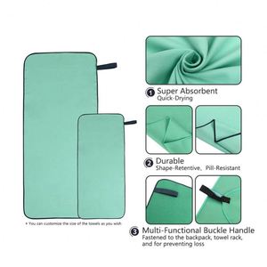 Toalla Deportiva de Microfibra Ligera de Secado Rápido para Campamento, Senderismo, Viajes, Resistente a los Olores, para Gimnasio - Product Image 1
