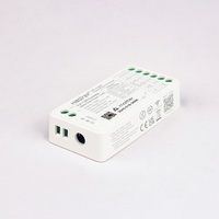 Contrôleur intelligent de lumière LED 5-en-1 SMZ5 12-24V avec commande vocale par application, télécommande 2.4G, blanc, double blanc, RGB, RGBW, RGB+CCT, interrupteur dimmable