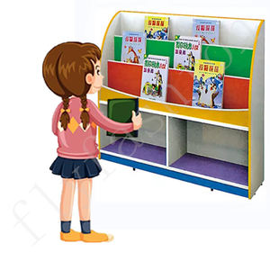 ชั้นวางนิตยสารแบบสองชั้นรถเข็นหนังสือสองชั้นแบบพิเศษ - Product Image 4