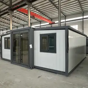 Expandable Container House 3 Bedrooms container House With Steel Structure Frame Welded Prefab Homes