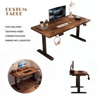 Cadre de bureau électrique réglable en hauteur pour le travail à domicile, bureau assis-debout automatique, meilleur bureau électrique à moteur unique pour studio