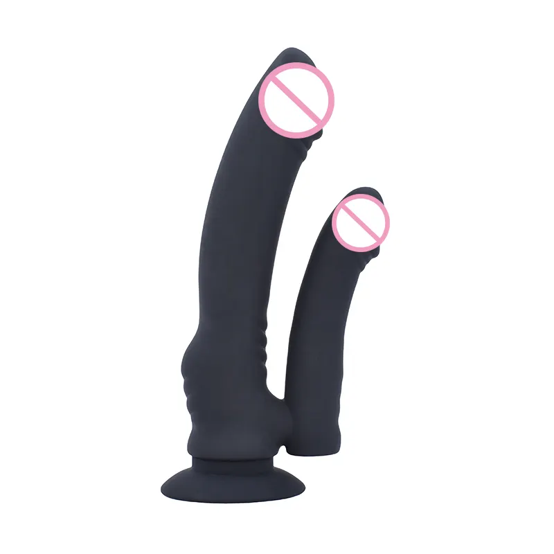 Electric Huge Black Dildo Realistic Double Dildo for Anal and Vaginal for Women