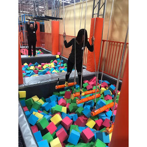 Parque <span class=keywords><strong>de</strong></span> trampolín interior con <span class=keywords><strong>Parkour</strong></span> y Foam Pit Childhood Education Playground Bloques <span class=keywords><strong>de</strong></span> espuma - Product Image 5