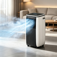 Climatiseur portable 14000 BTU 3-en-1 : refroidissement, chauffage, déshumidificateur, haute efficacité classe A++, écologique R290, usage domestique