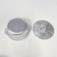 Pots de cuisson jetables en aluminium robustes de grande capacité 255*93MM 2000ml avec couvercles, pots en feuille d'aluminium, pot en feuille d'aluminium 70LB